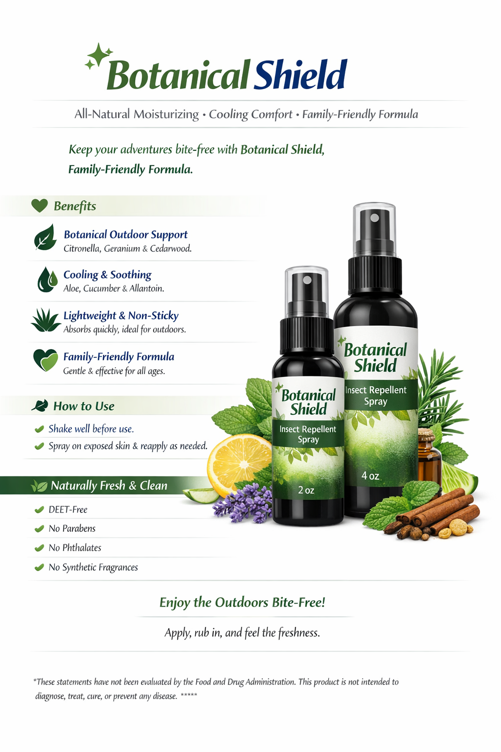 Botanical Shield — Natürliches Insektenschutzspray