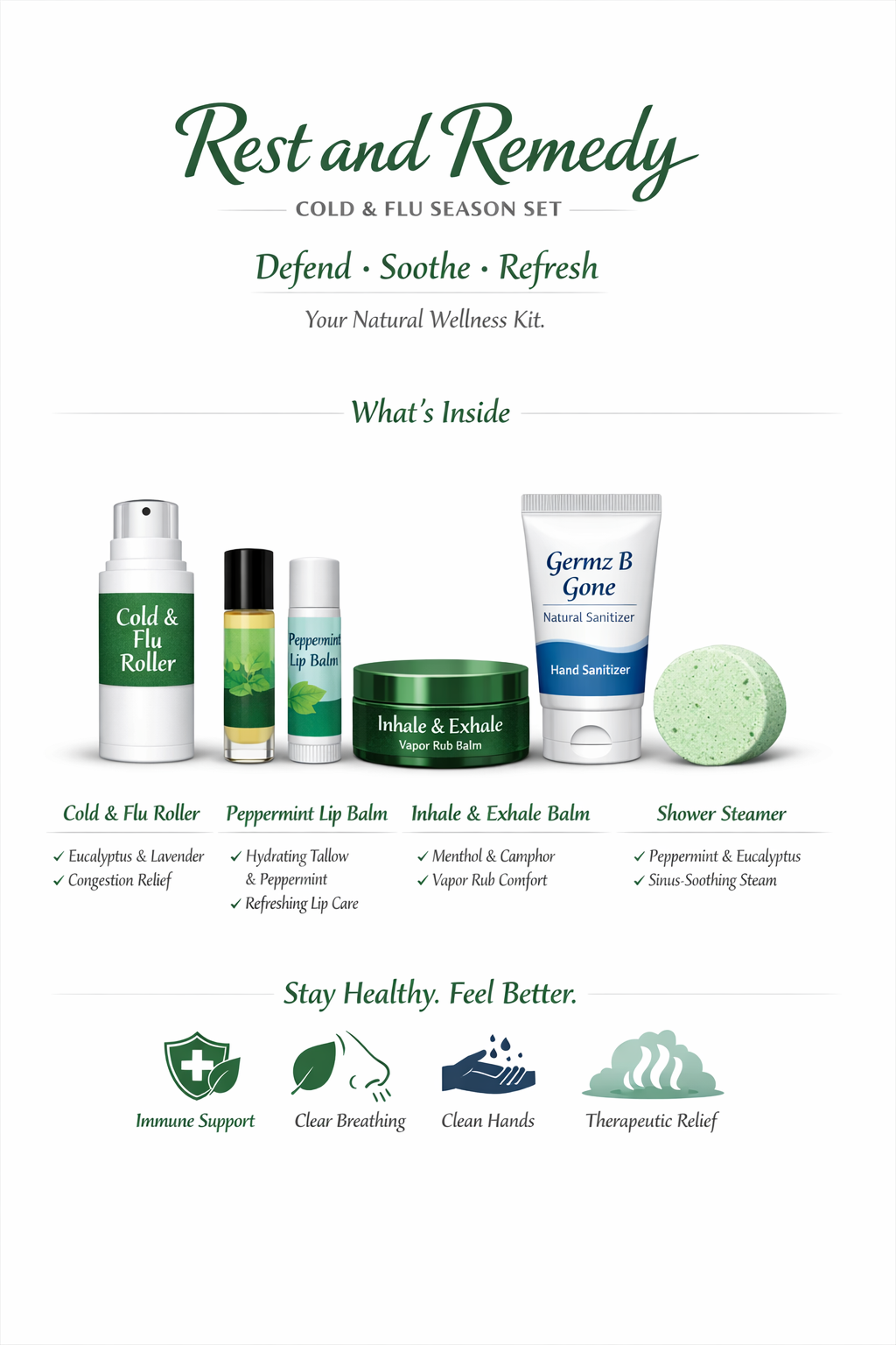 Rest & Remedy – Geschenkset für die Erkältungs- und Grippesaison