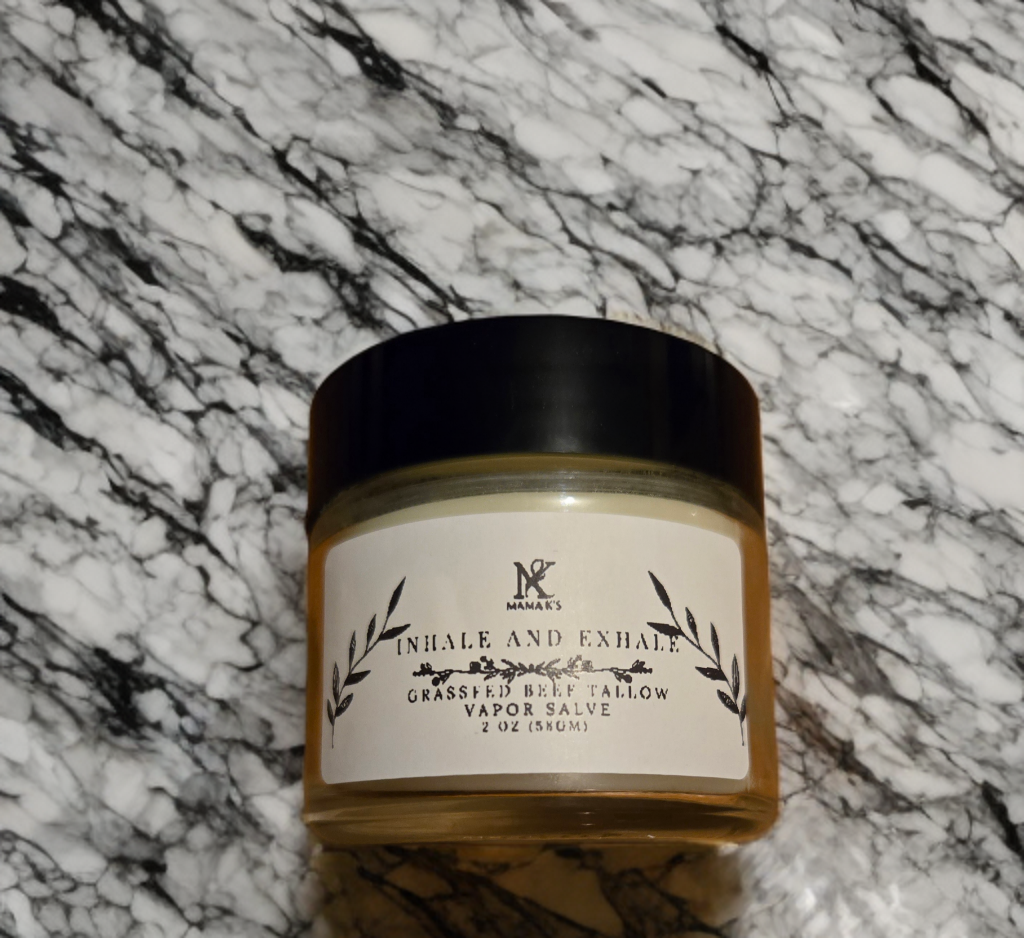 Inhale and exhale - natural tallow vapor rub