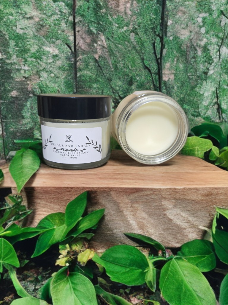 Inhale and exhale - natural tallow vapor rub
