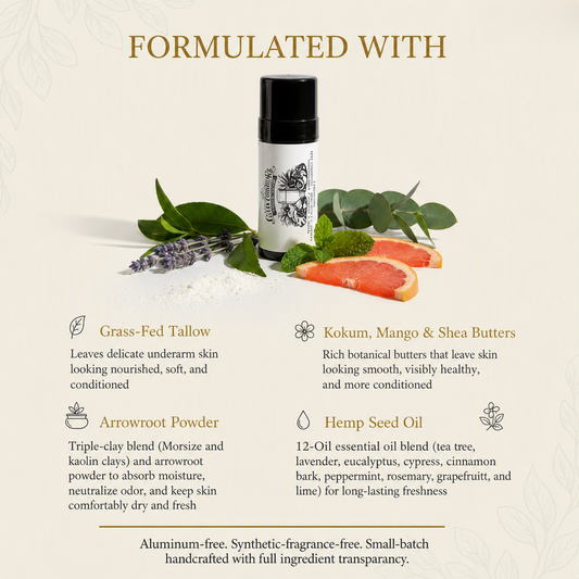 Clean Confidence - Natural Deodorant Cream — Aluminum-Free Tallow Deodorant