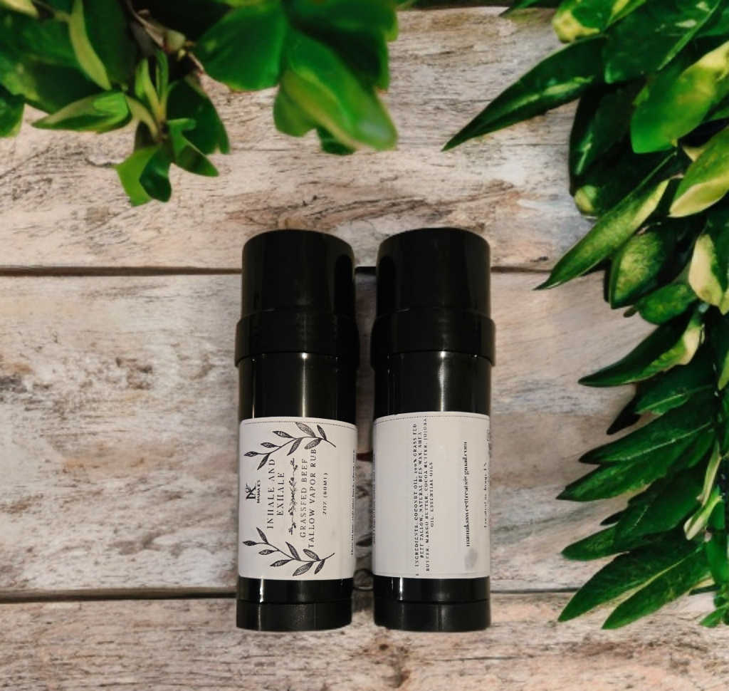 Inhale and exhale - natural tallow vapor rub