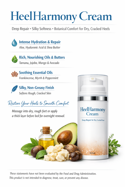 HeelHarmony Blend — Creme für trockene, rissige Fersen