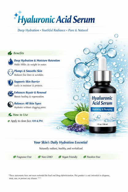 Sérum à l'acide hyaluronique — Sérum visage hydratation intense