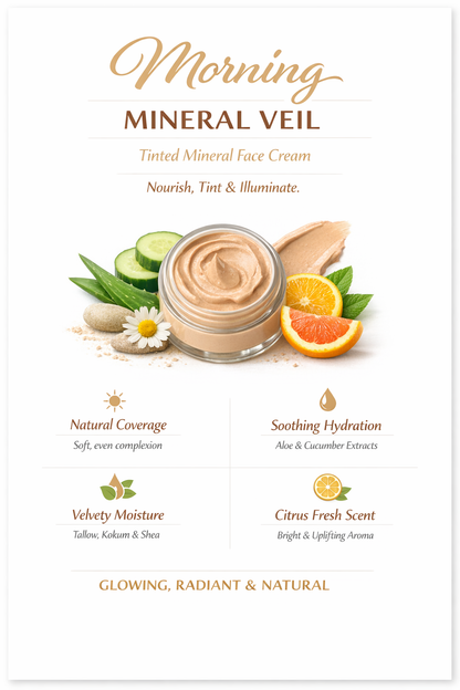 Velum minerale mattutino — Crema viso minerale colorata