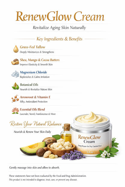 Crème RenewGlow — Lotion pour peau ridée
