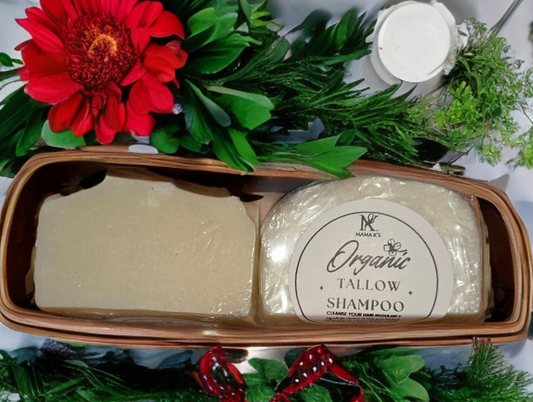 Natural tallow shampoo bar