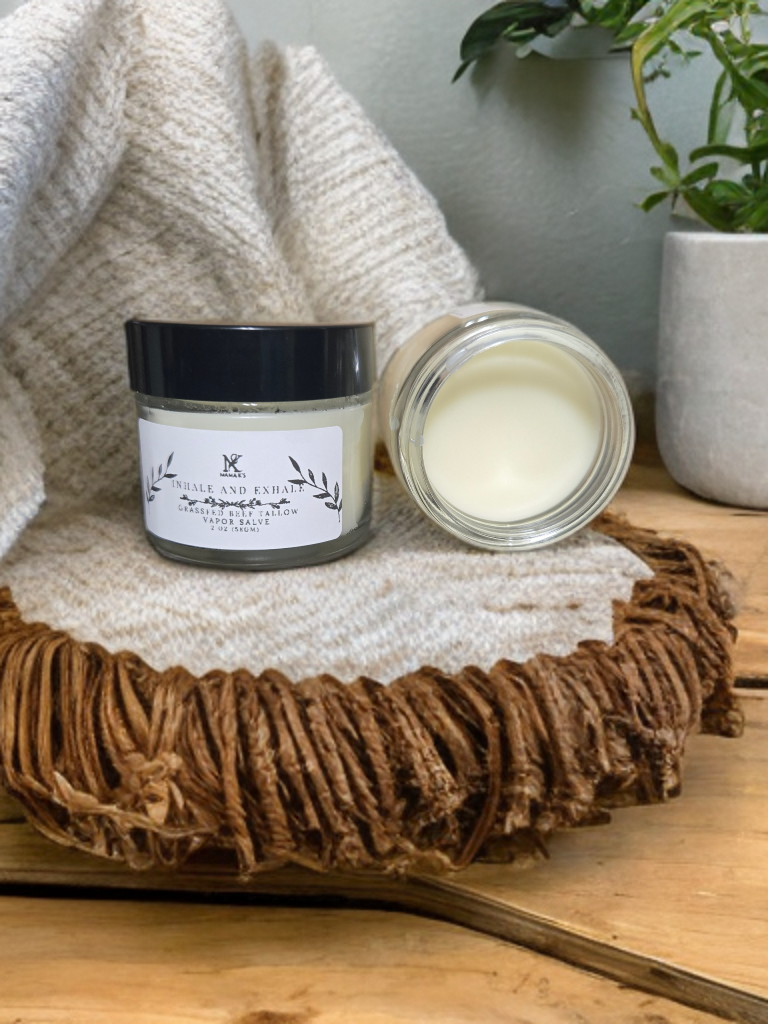 Inhale and exhale - natural tallow vapor rub