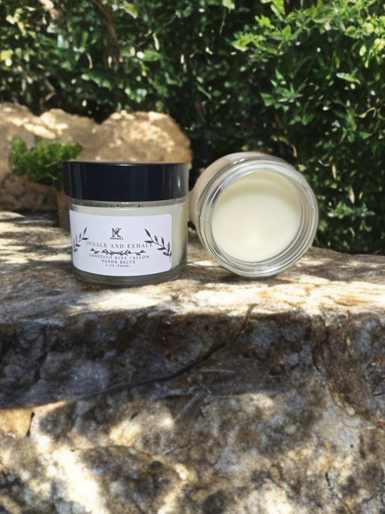 Inhale and exhale - natural tallow vapor rub