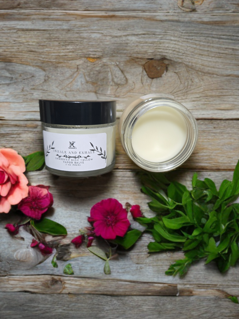 Inhale and exhale - natural tallow vapor rub