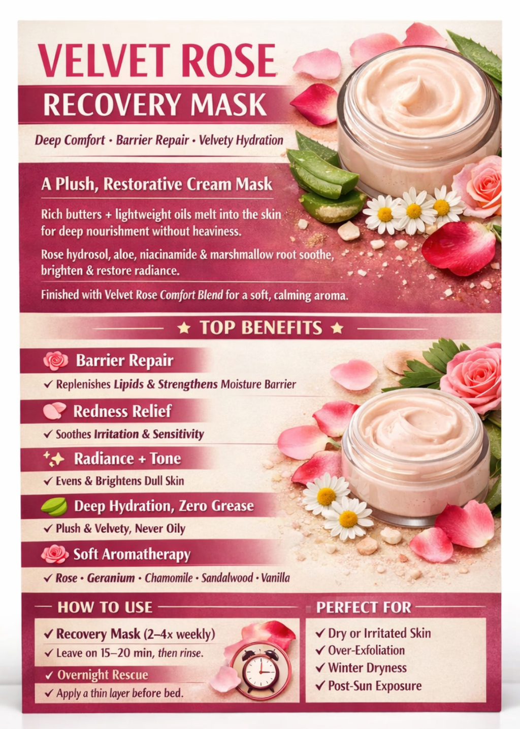 Velvet Rose Regenerationsmaske