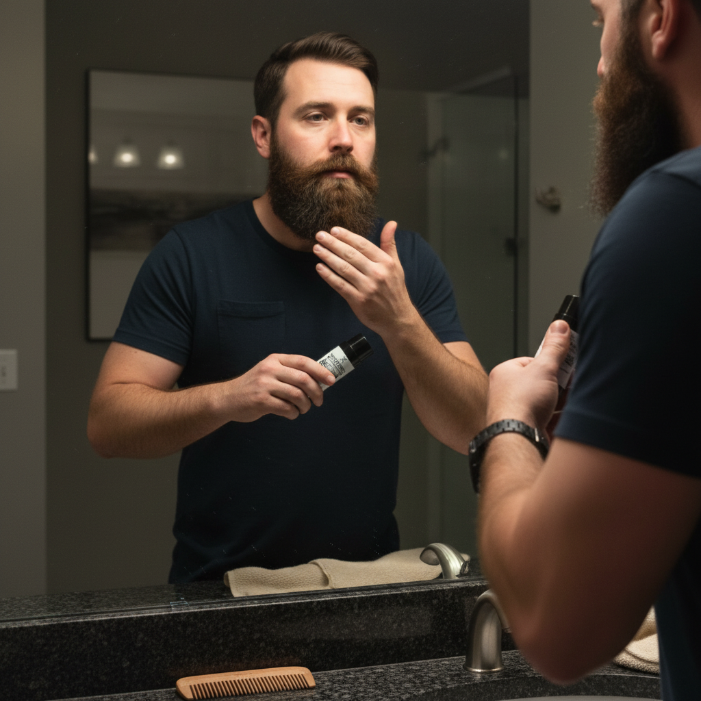 Beard Alchemy Beard Balm model lifestyle