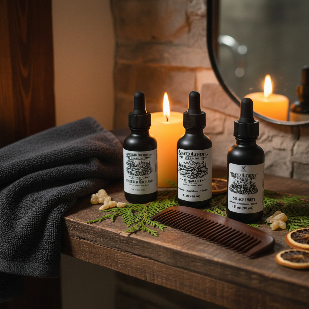 Beard Alchemy Beard Oil cozy lifestyle
