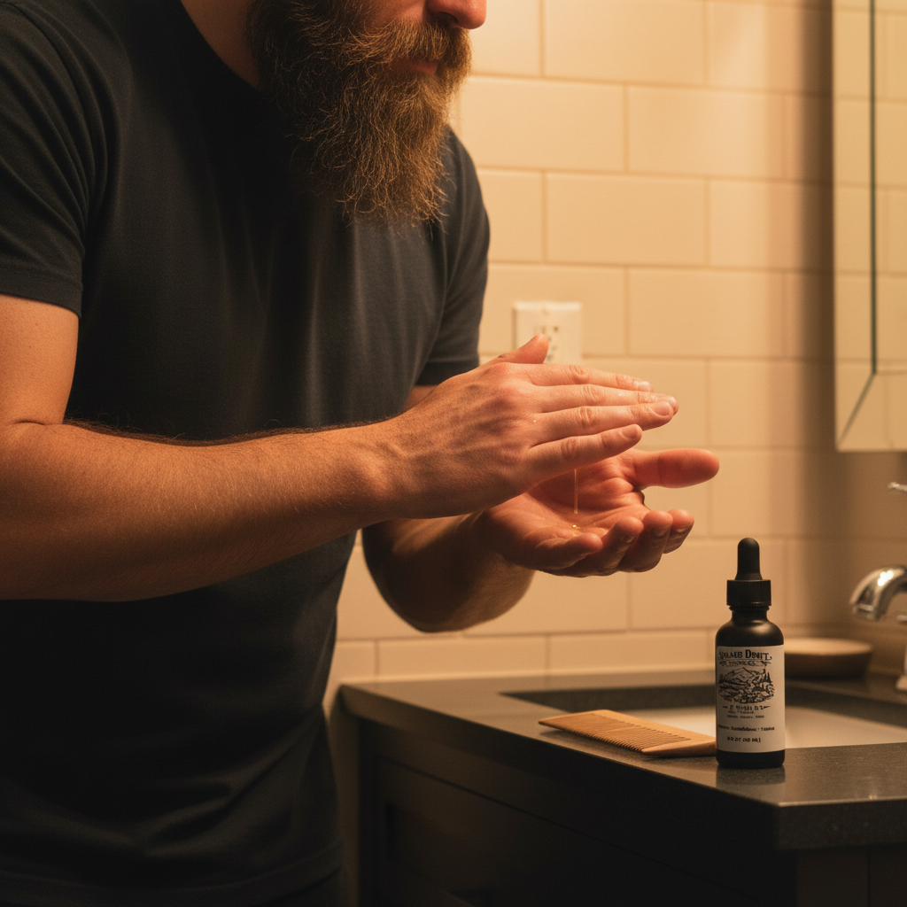 Beard Alchemy Beard Oil model lifestyle