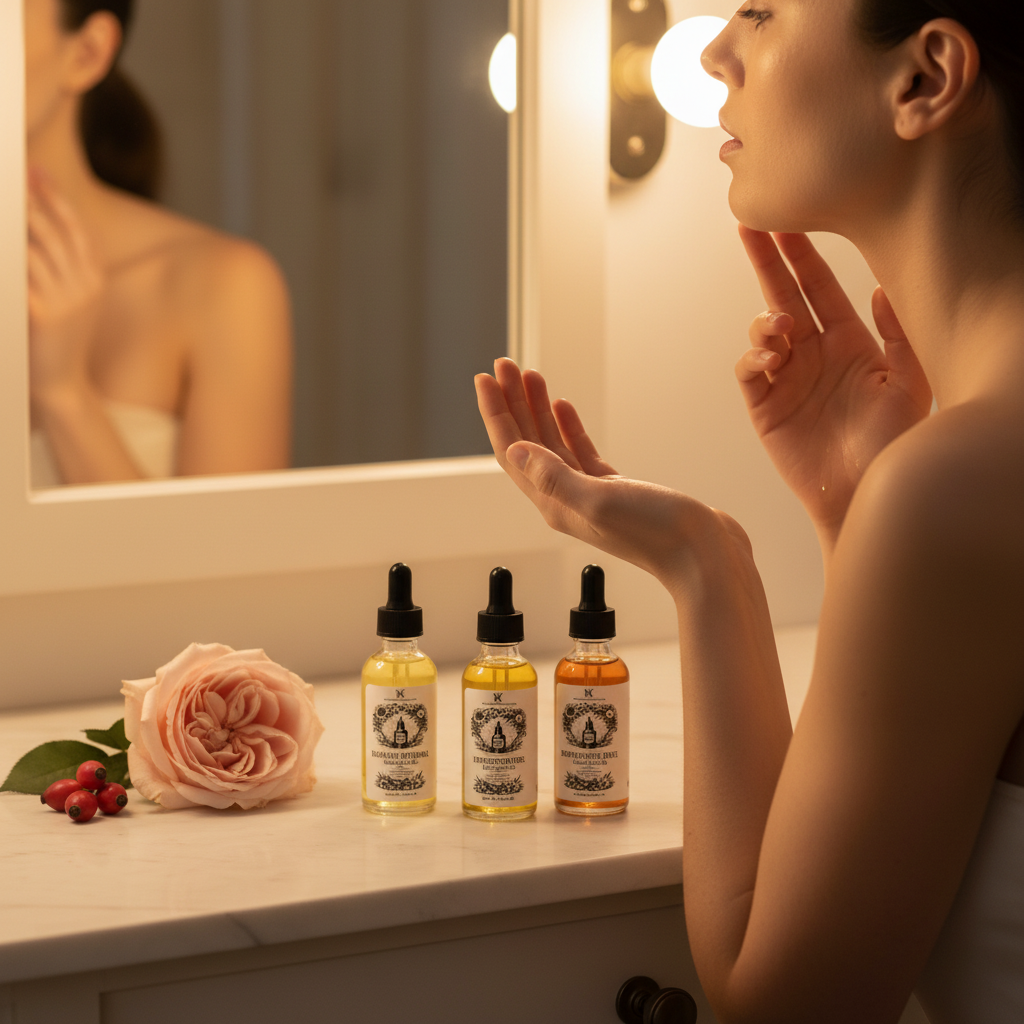 Botanical Glow Oil Deluxe Kit model lifestyle