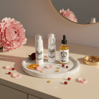 Brightening & Glow Trial Kit cozy lifestyle