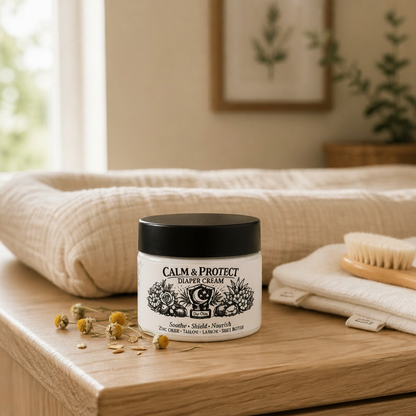Calm & Protect Diaper Cream cozy lifestyle