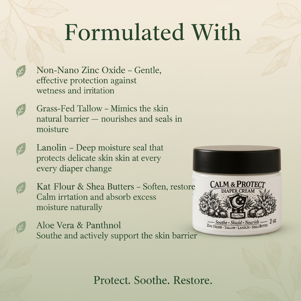 Calm & Protect Diaper Cream Formulated With