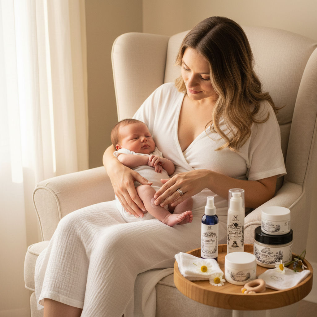 Chamomile Cloud Gift Kit model lifestyle
