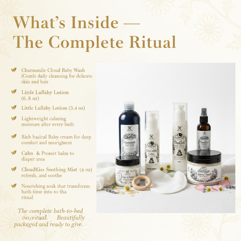Chamomile Cloud Gift Kit — What's Inside with hero shot