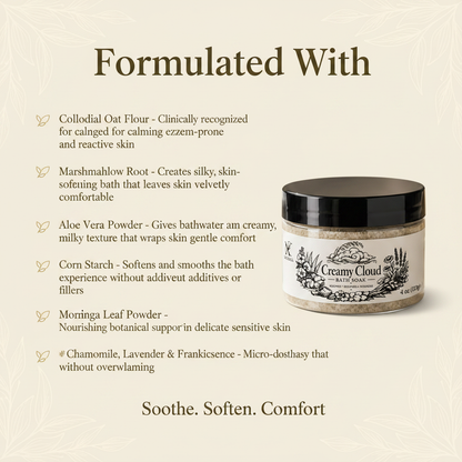 Creamy Cloud Bath Soak Formulated With