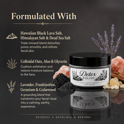 Detox Polish — Mineral Sugar & Lava Salt Exfoliant