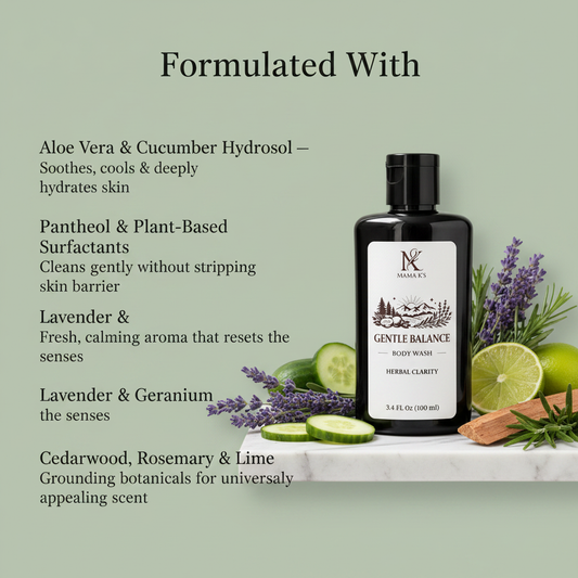 Formulated With - Gentle Balance Body Wash