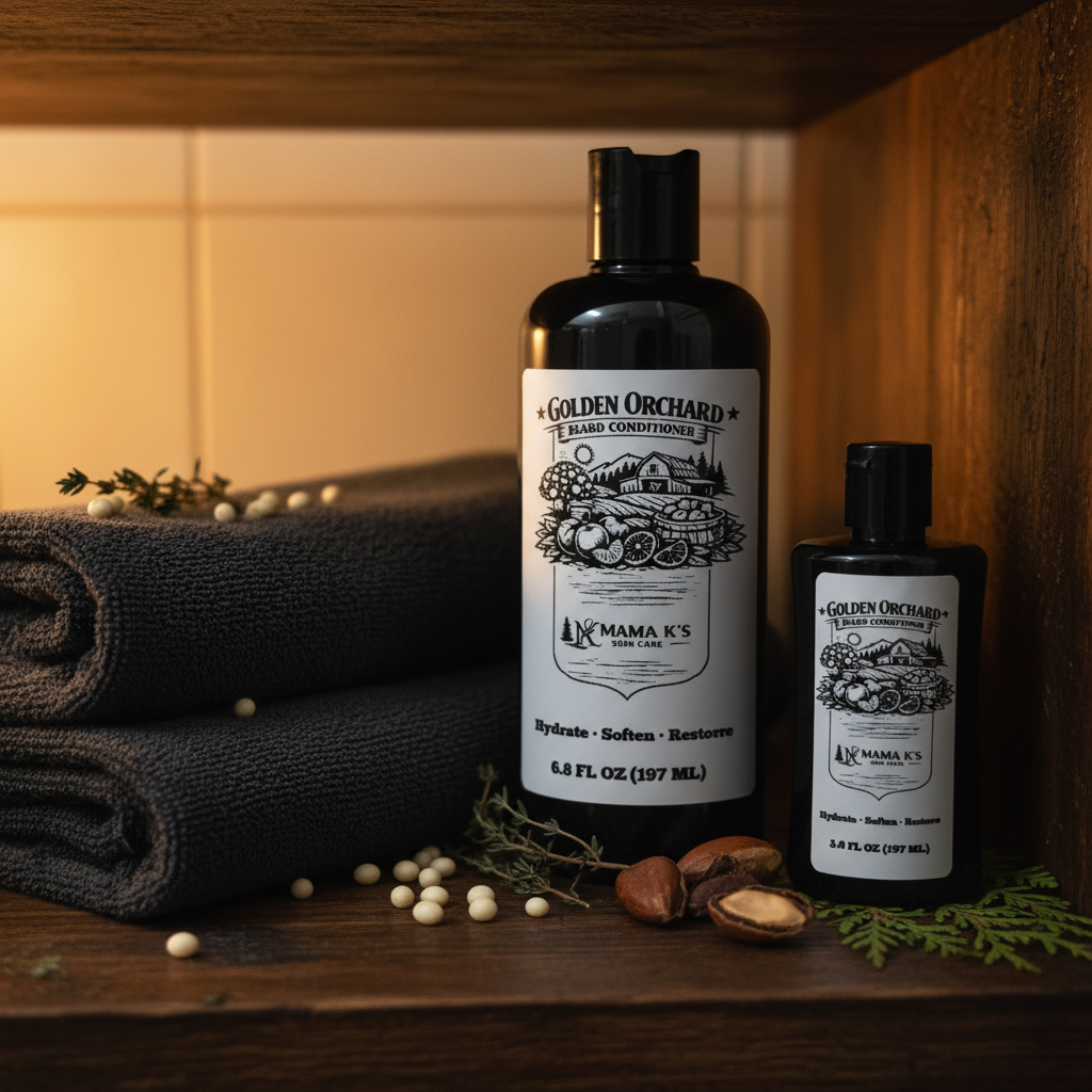 Golden Orchard Beard Conditioner cozy lifestyle