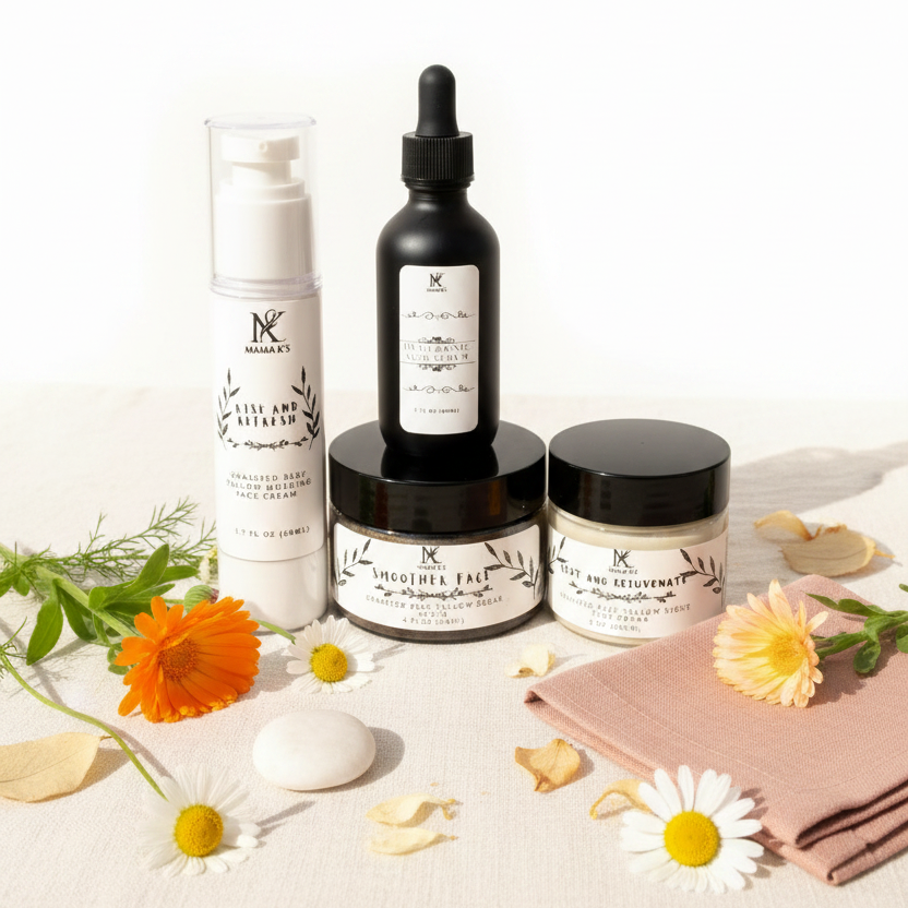 Daily Touch Complete Natural Face Care Routine Set - Clean White Marble Hero Shot