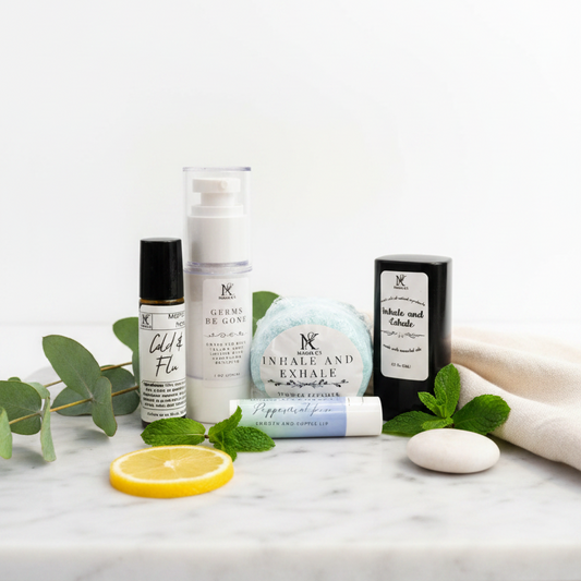 Rest & Remedy Natural Cold & Flu Season Gift Set - Clean White Marble Hero Shot