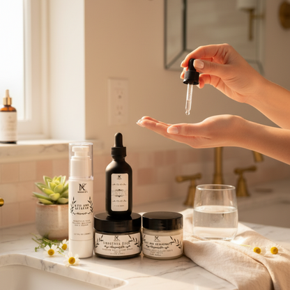 Daily Touch Complete Natural Face Care Routine Set - Cozy Lifestyle Hero Shot