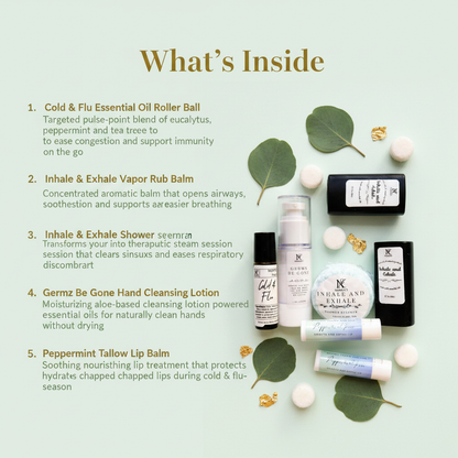 What's Inside - Rest & Remedy Natural Cold & Flu Season Gift Set