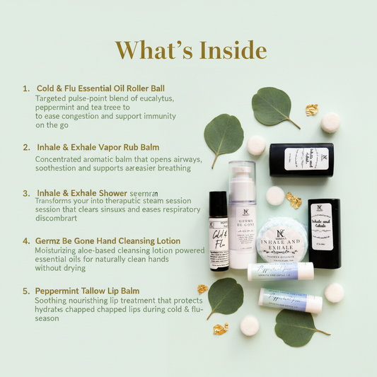 What's Inside - Rest & Remedy Natural Cold & Flu Season Gift Set