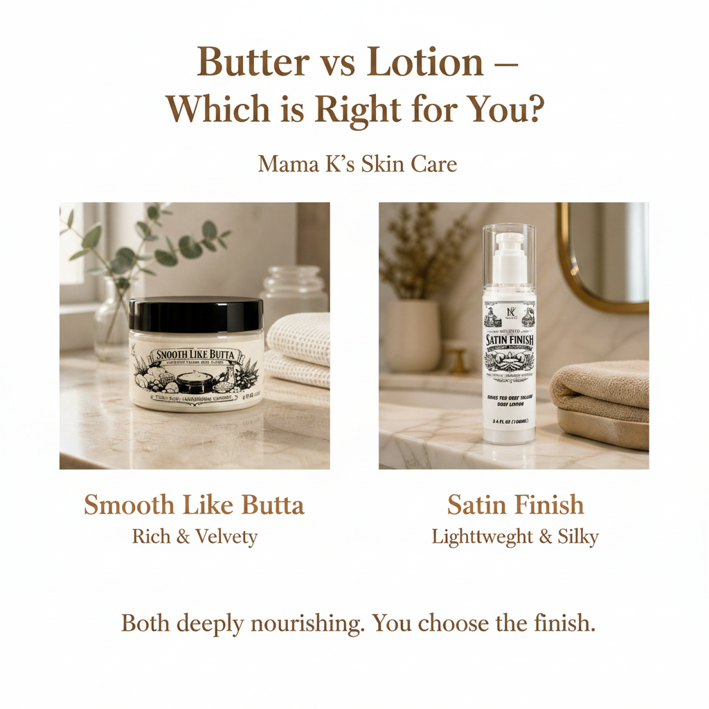 Butter vs Lotion comparison tile