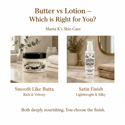 Butter vs Lotion comparison tile