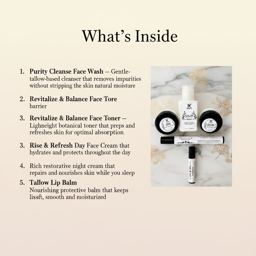 What's Inside - The Daily Reset Skincare Trial Kit contents