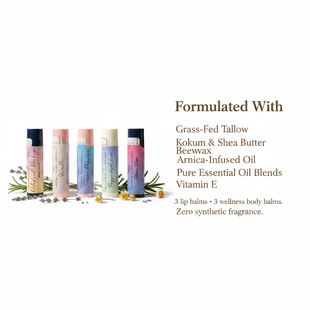 Lip & Body Balms Formulated With tile