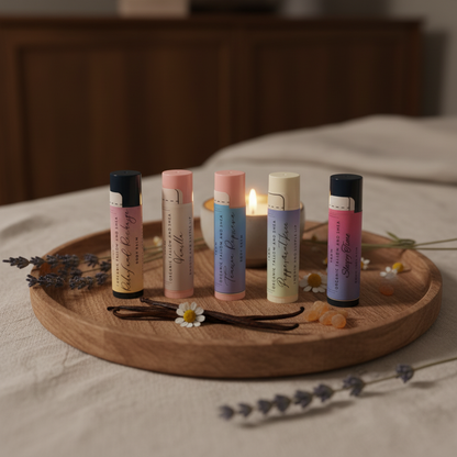 Lip & Body Balms cozy lifestyle hero shot