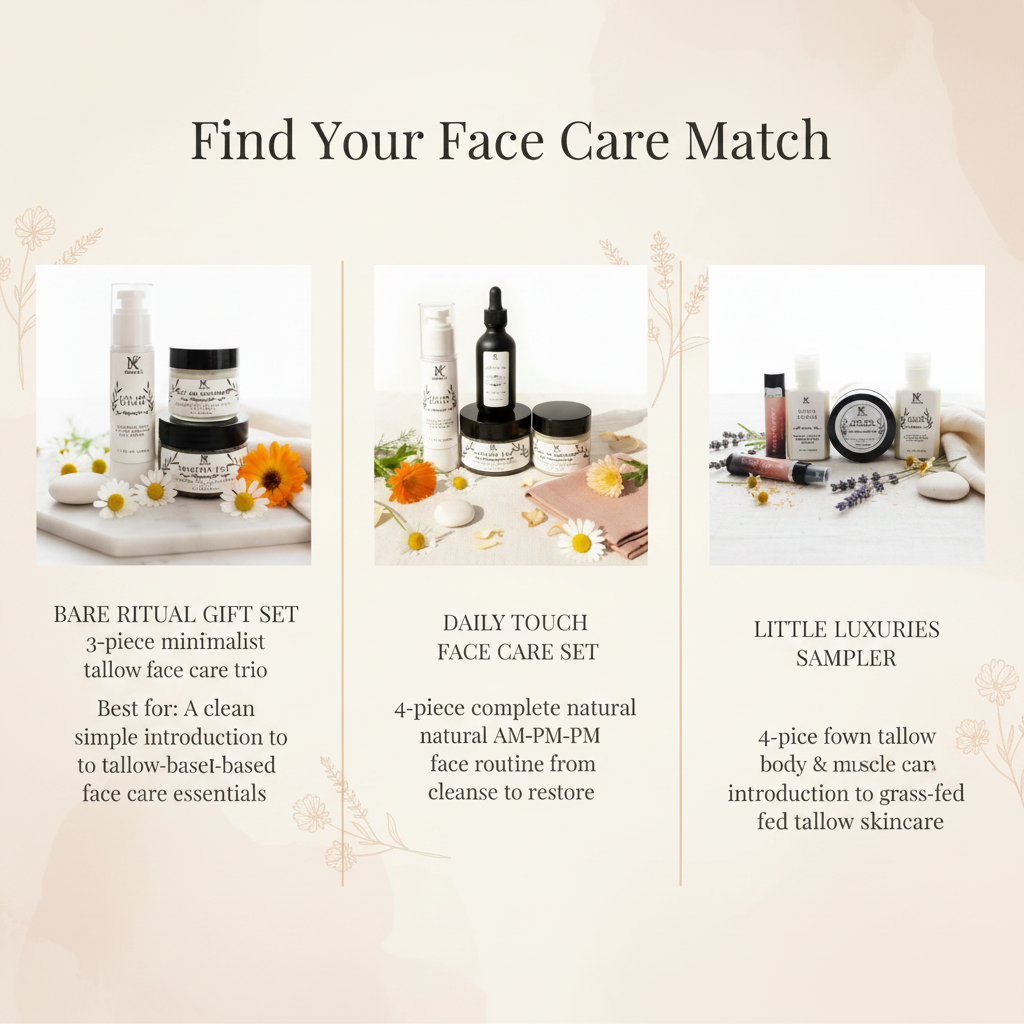 Find Your Face Care Match - Mama K's face care gift set comparison