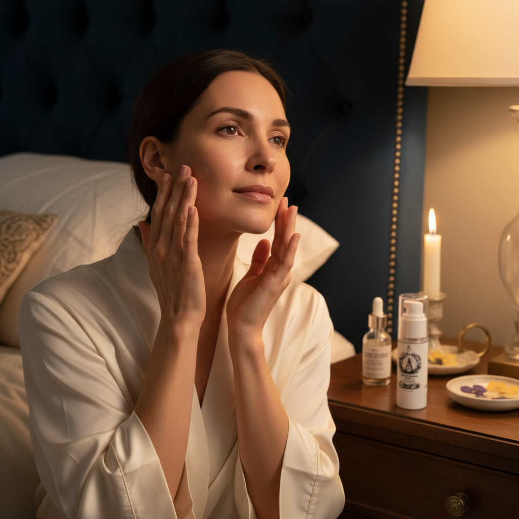 Midnight Radiance Serum model lifestyle