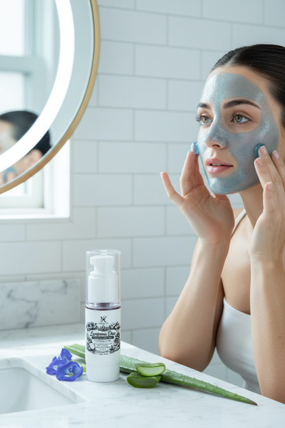 Model using Luminous Dew Clarifying Jelly Mask