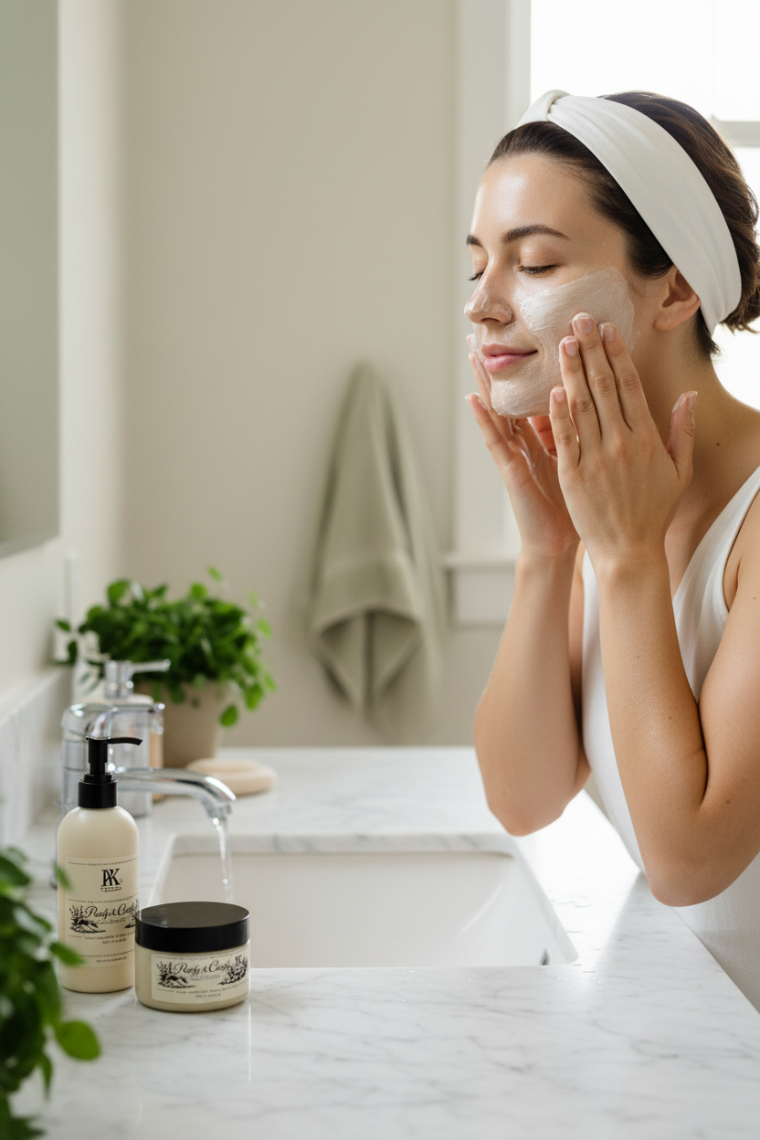 Model using Purify & Clarify Cleanser