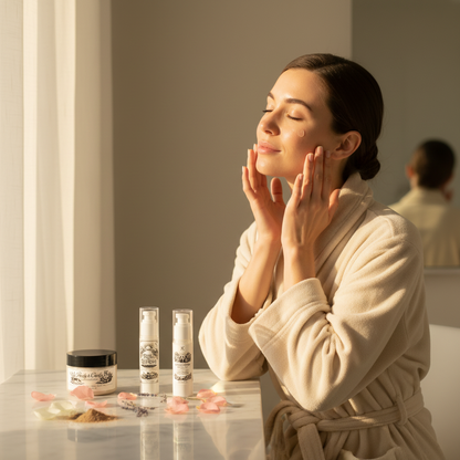 Morning Face Routine Bundle model lifestyle