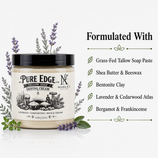 Pure Edge Tallow Shaving Cream