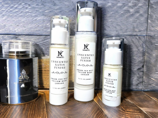 Satin finish - body lotion